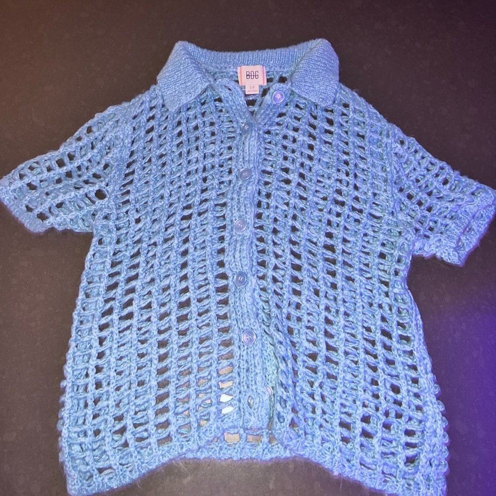 BDG Blue Net Shirt